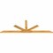 Ekena Millwork Saratoga Rough Sawn Timber Gable Bracket, Western Red Cedar, 96"W x 32"H x 2"D x 4"F, 8/12 Pitch GBW096X32X0204SAR00RWR - alternate 2